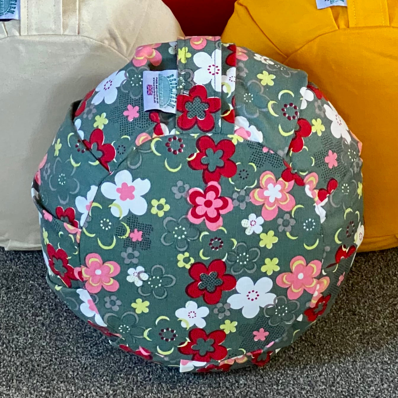 Round Zafu Buckwheat Meditation Cushion