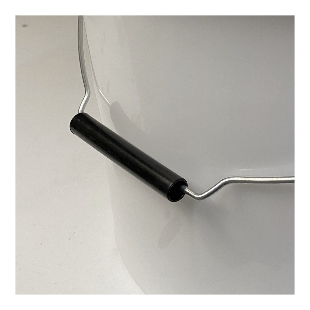 White Food Safe Bucket With Tamper Evident Lid, 10L